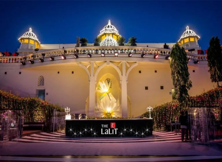 Wedding decor and dining setup in Udaipur